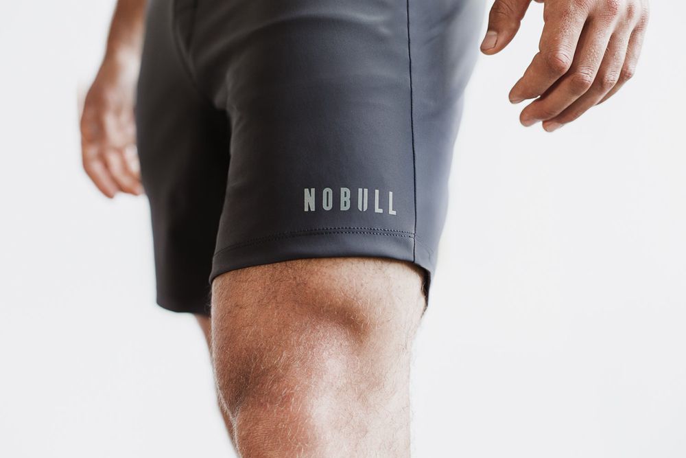 NOBULL Men's Lightweight 7" Shorts - Dark Shadow - Ireland (6914UVISD)